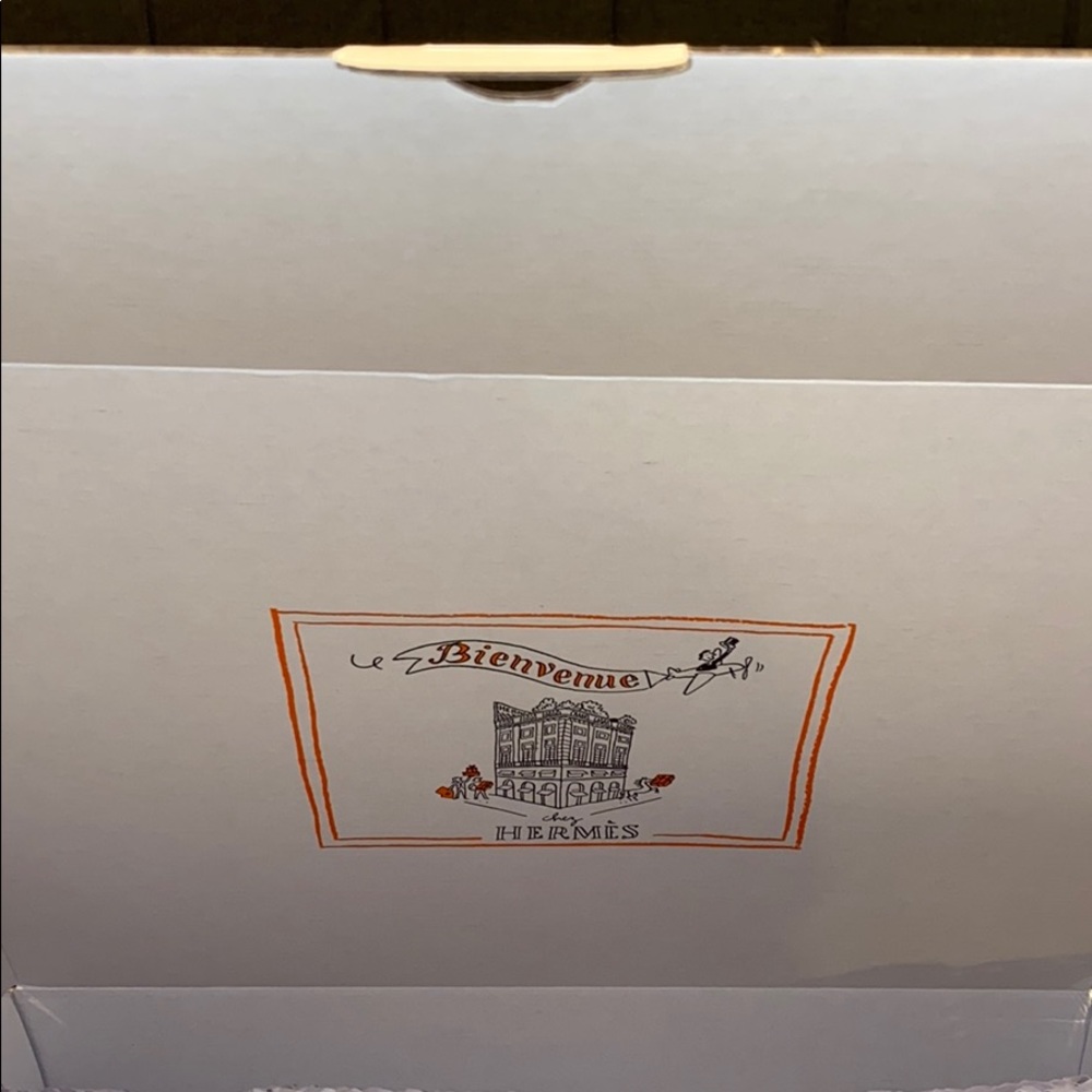Hermes gift box w/ Hermes blank card and envelope